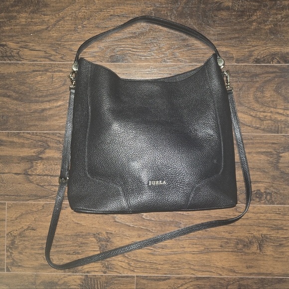 FurlaMichelle Leather Hobo Bag Crossbody Shoulder Purse